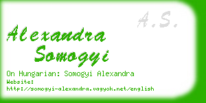 alexandra somogyi business card